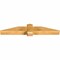 Ekena Millwork Eugene Rough Sawn Timber Gable Bracket, Western Red Cedar, 60"W x 10"H x 6"D x 6"F, 4/12 Pitch GBW060X10X0606EUG00RWR - alternate 3